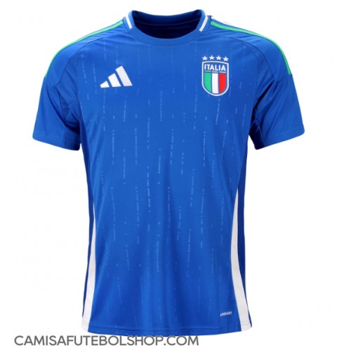 Camisa de time de futebol Itália Replicas 1º Equipamento Europeu 2024 Manga Curta